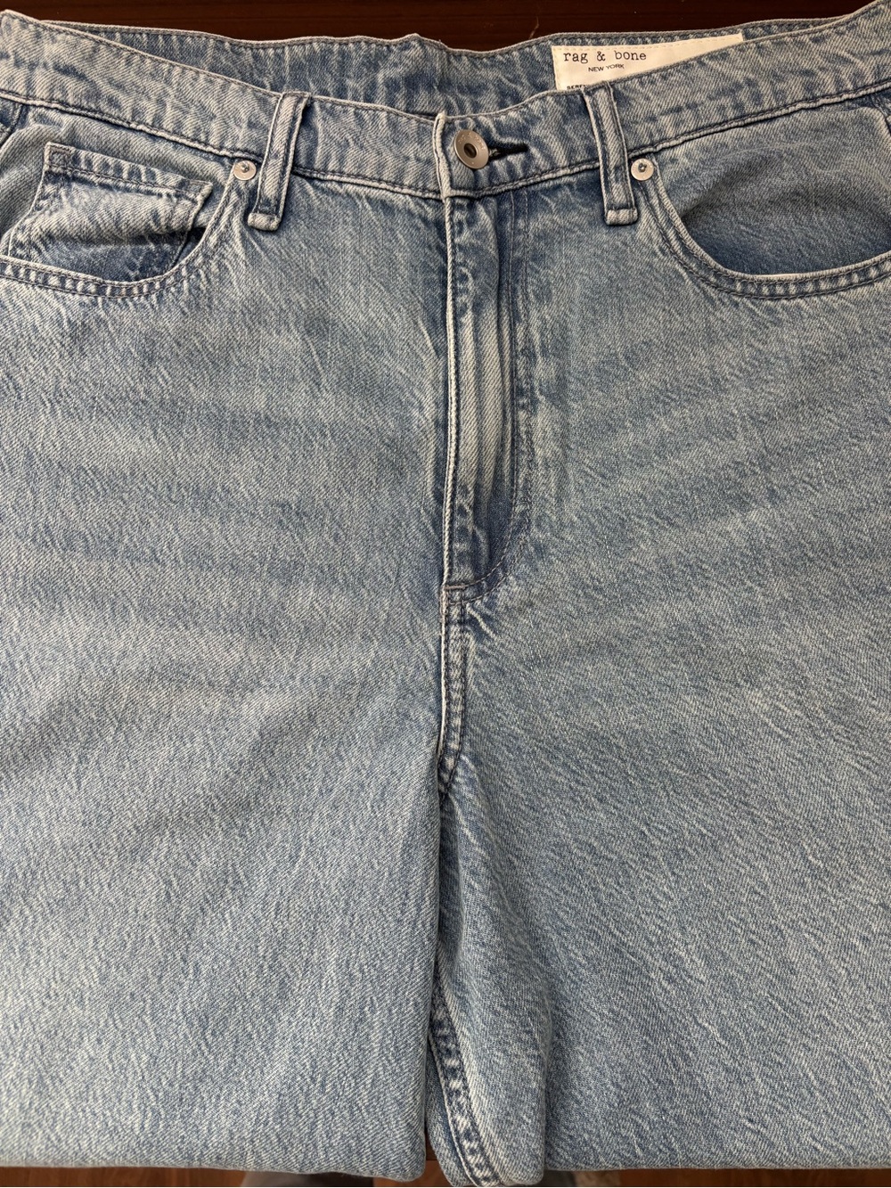 rag & bone Serena Crop Light Wash Denim Jeans - Picture 2 of 9